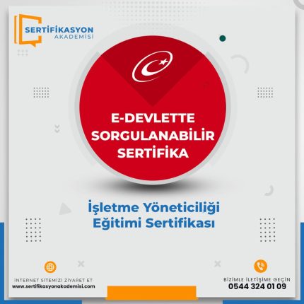 İşletme Yöneticiliği Eğitimi Sertifikası