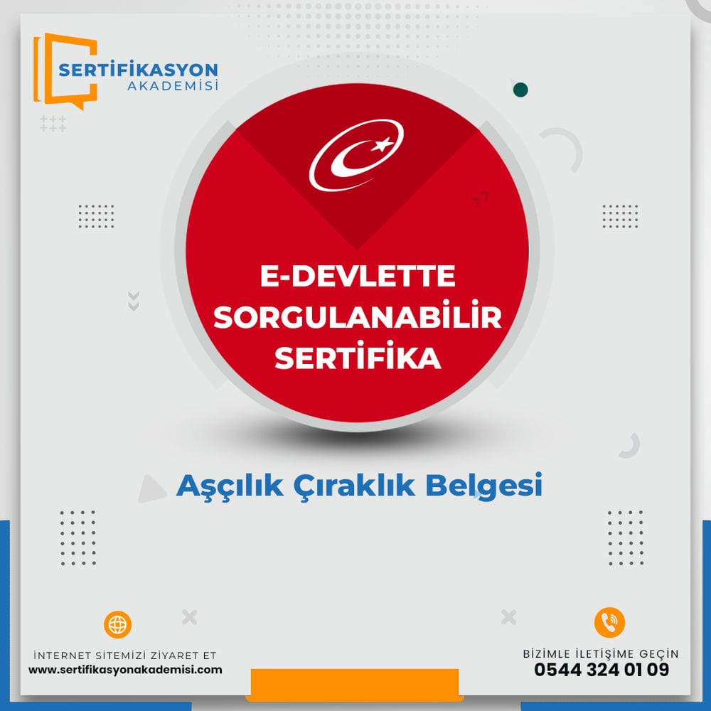 Aşçılık Çıraklık Belgesi Aşçılık Çıraklık Belgesi