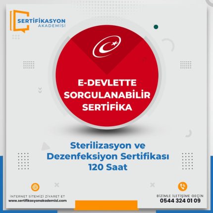 Sterilizasyon ve Dezenfeksiyon Sertifikası 120 Saat