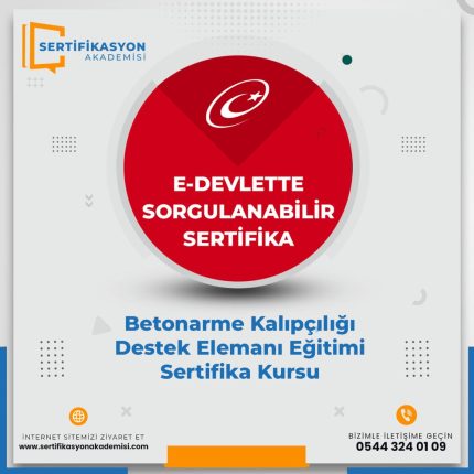 Betonarme Kalıpçılığı Destek Elemanı Eğitimi Sertifika Kursu