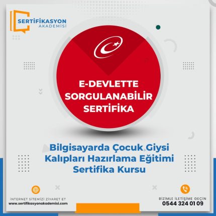 Bilgisayarda Çocuk Giysi Kalıpları Hazırlama Eğitimi Sertifika Kursu