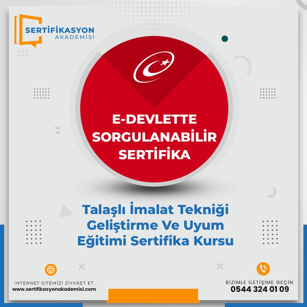 Talaşlı İmalat Tekniği Geliştirme Ve Uyum Eğitimi Sertifika Kursu Talaşlı İmalat Tekniği Geliştirme Ve Uyum Eğitimi Sertifika Kursu