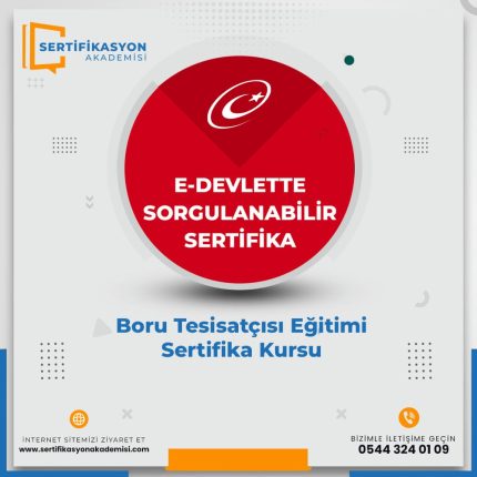 Boru Tesisatçısı Eğitimi Sertifika Kursu